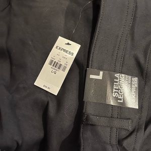 Full length leggings w/ zippered ankles sz lg nwt